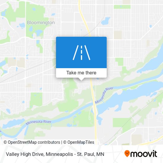 Valley High Drive map