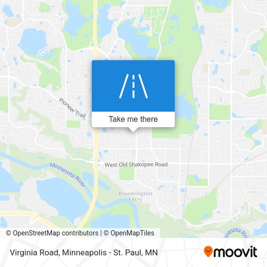 Virginia Road map