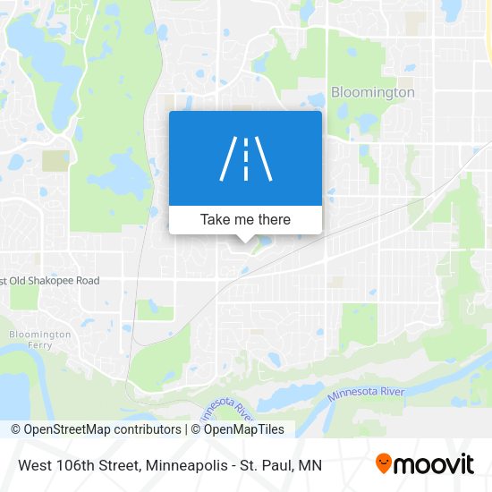 West 106th Street map