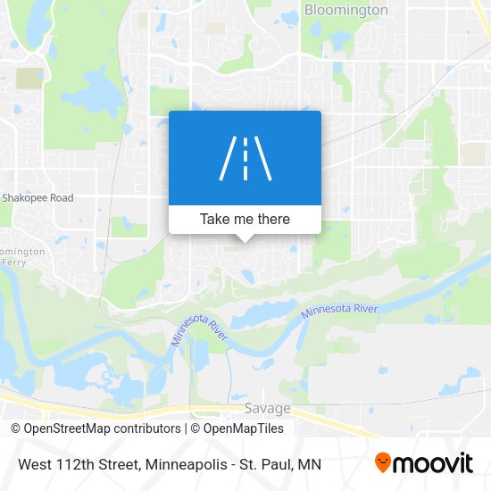 West 112th Street map