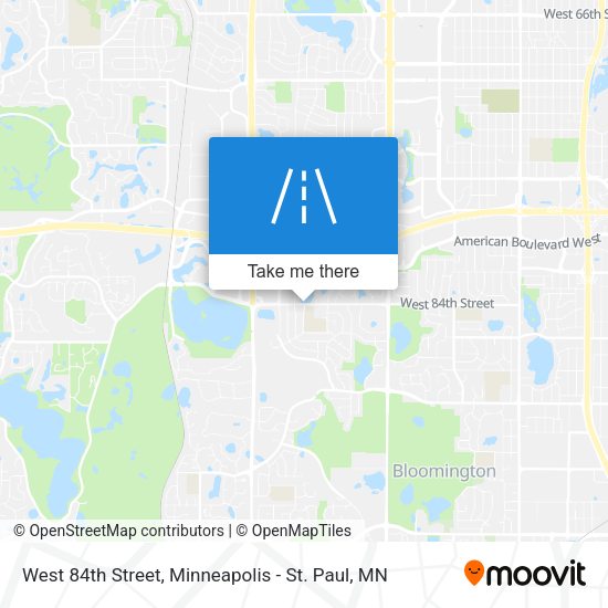 Mapa de West 84th Street