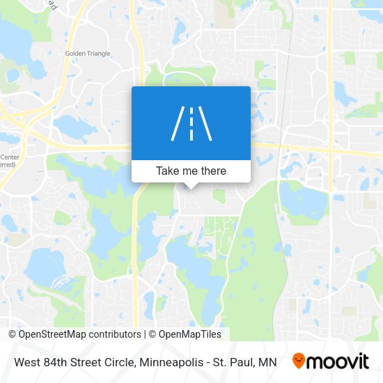 West 84th Street Circle map