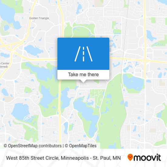 West 85th Street Circle map