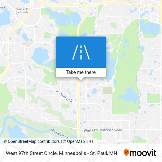 Mapa de West 97th Street Circle