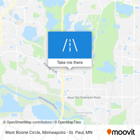 West Boone Circle map