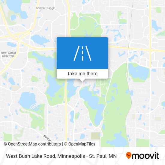 West Bush Lake Road map