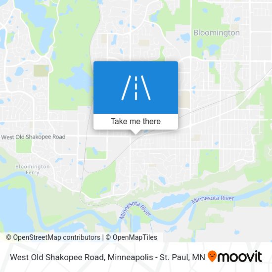 West Old Shakopee Road map