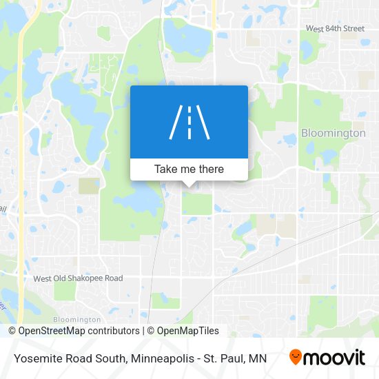 Mapa de Yosemite Road South