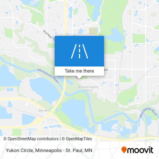 Mapa de Yukon Circle