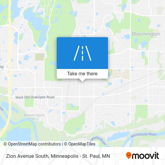 Zion Avenue South map