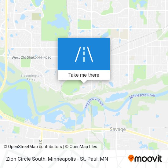 Mapa de Zion Circle South