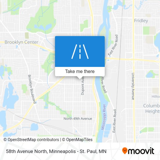 58th Avenue North map