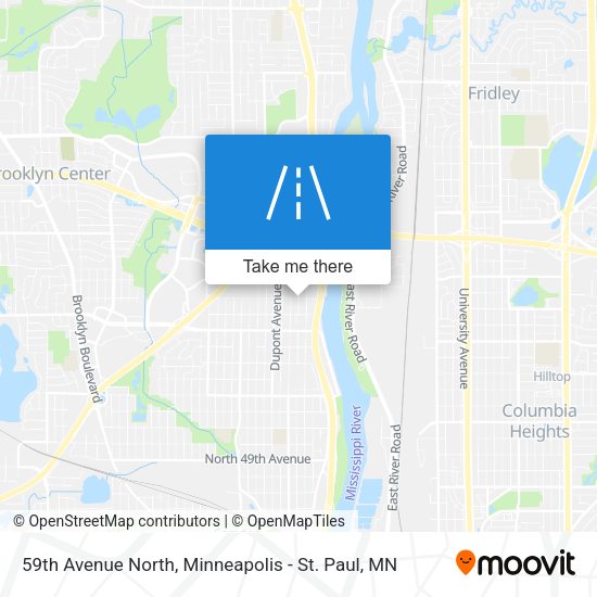 59th Avenue North map
