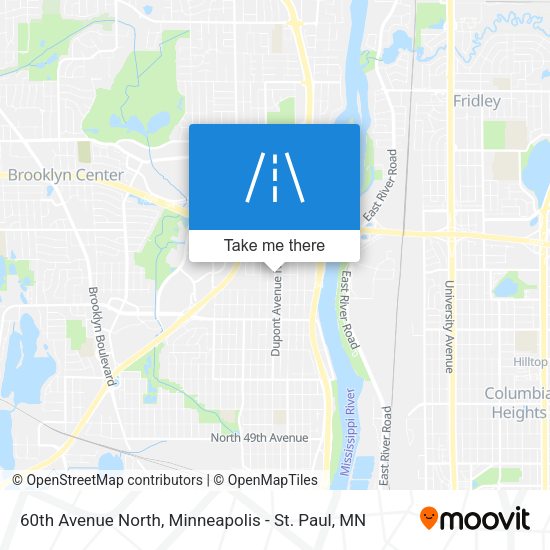 60th Avenue North map
