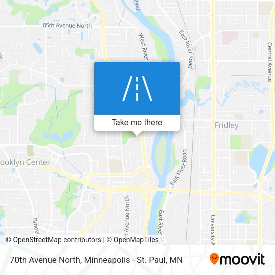 70th Avenue North map