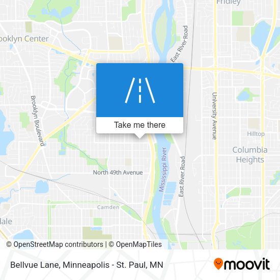 Bellvue Lane map