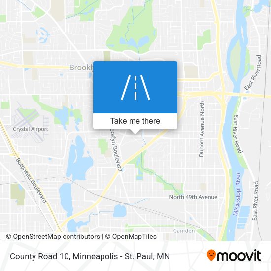 County Road 10 map