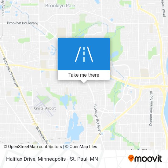 Halifax Drive map