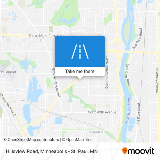 Hillsview Road map