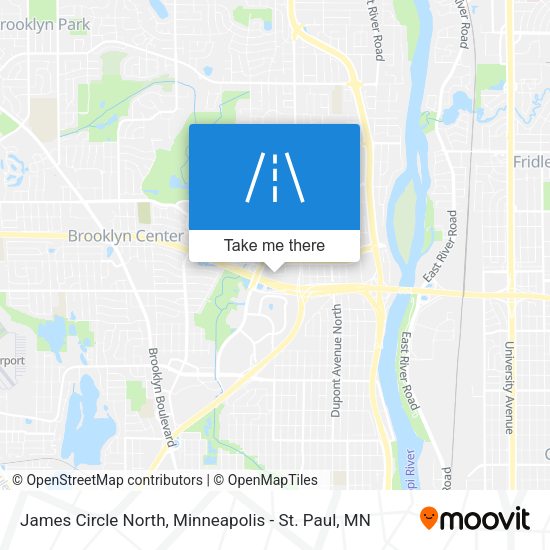 James Circle North map