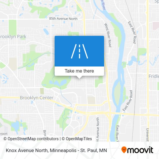 Knox Avenue North map