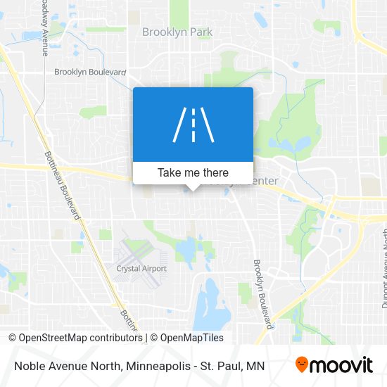 Noble Avenue North map