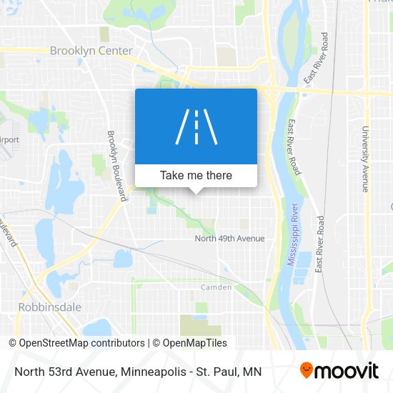 North 53rd Avenue map