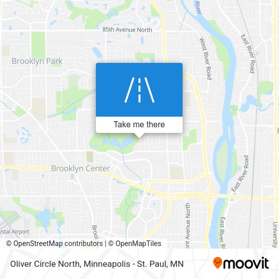 Oliver Circle North map