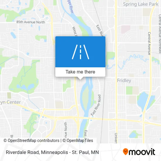 Riverdale Road map