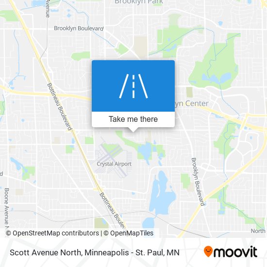 Scott Avenue North map