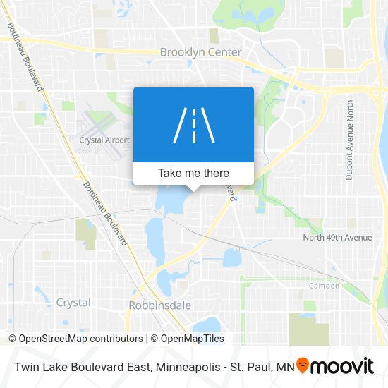 Twin Lake Boulevard East map