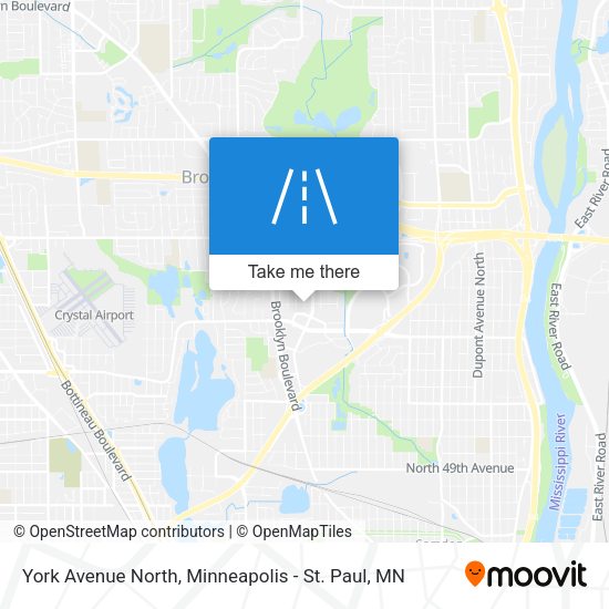 York Avenue North map
