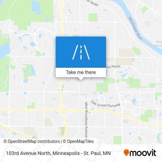 103rd Avenue North map