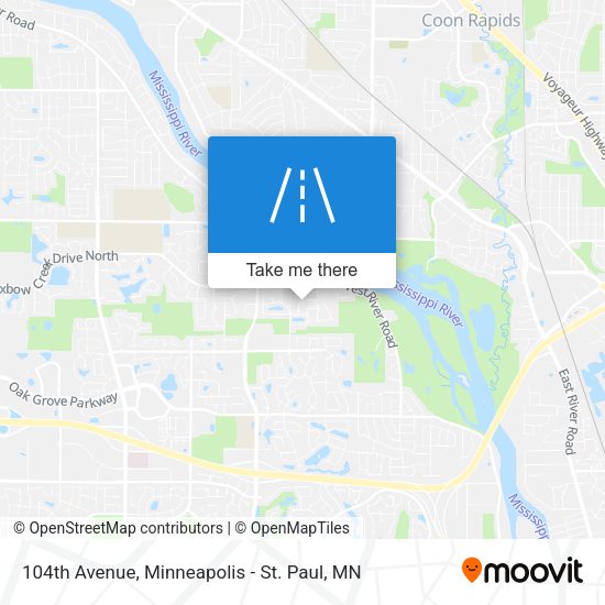 104th Avenue map