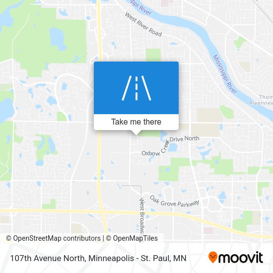 107th Avenue North map