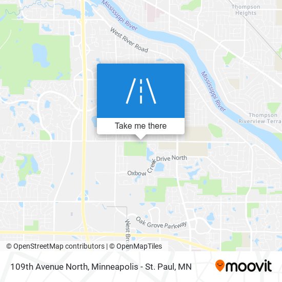 109th Avenue North map