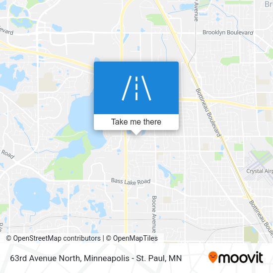 63rd Avenue North map