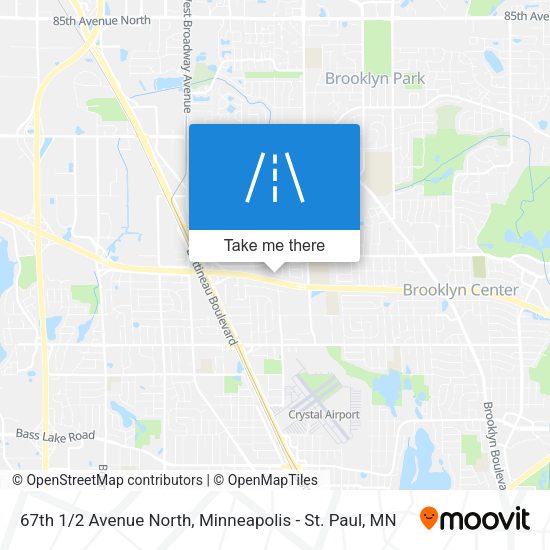 Mapa de 67th 1/2 Avenue North