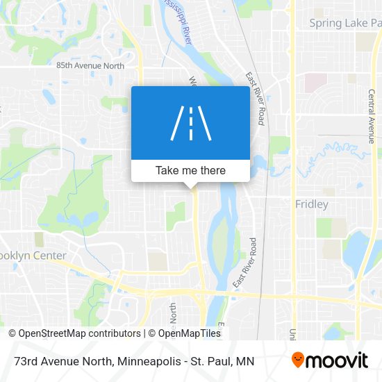 73rd Avenue North map