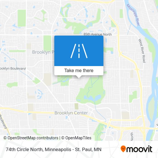 Mapa de 74th Circle North