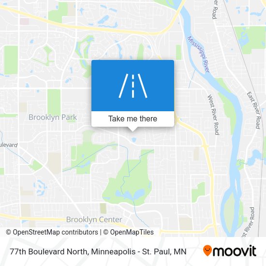 77th Boulevard North map