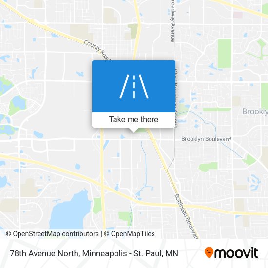 78th Avenue North map