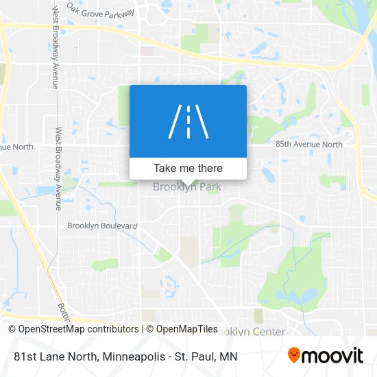 81st Lane North map