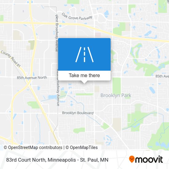 83rd Court North map