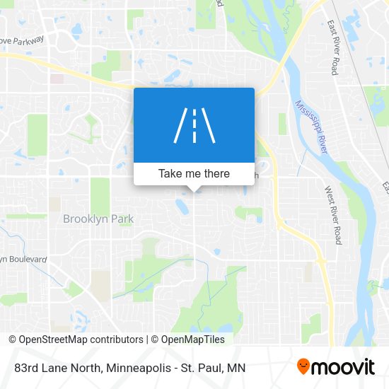 83rd Lane North map