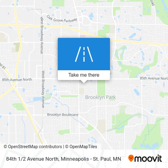 Mapa de 84th 1/2 Avenue North
