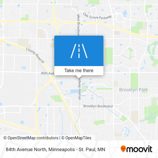 84th Avenue North map