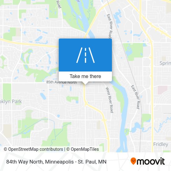 84th Way North map