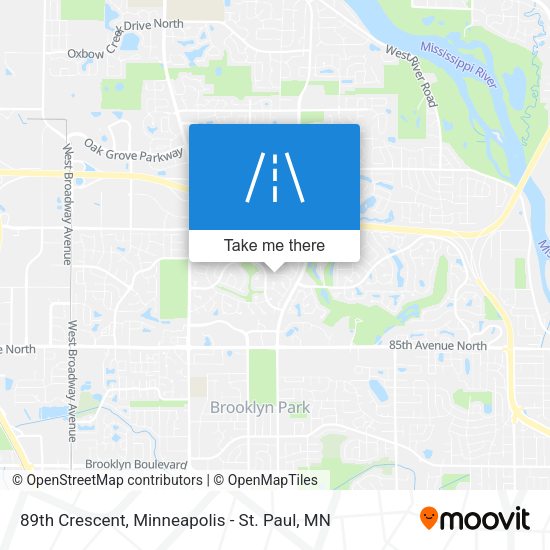 89th Crescent map