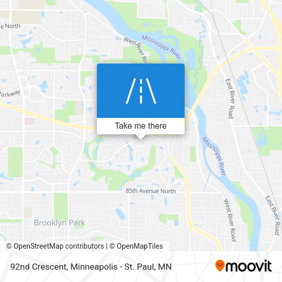 92nd Crescent map